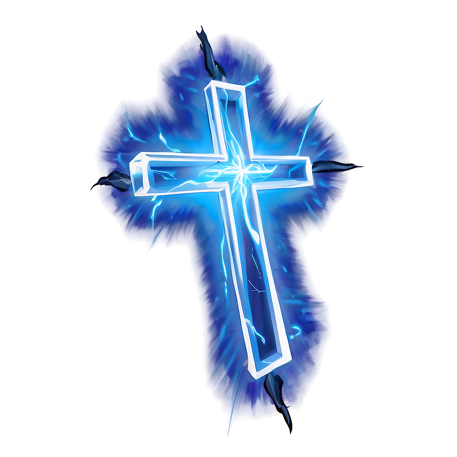 Electric Blue Cross Figure Png Hip PNG image