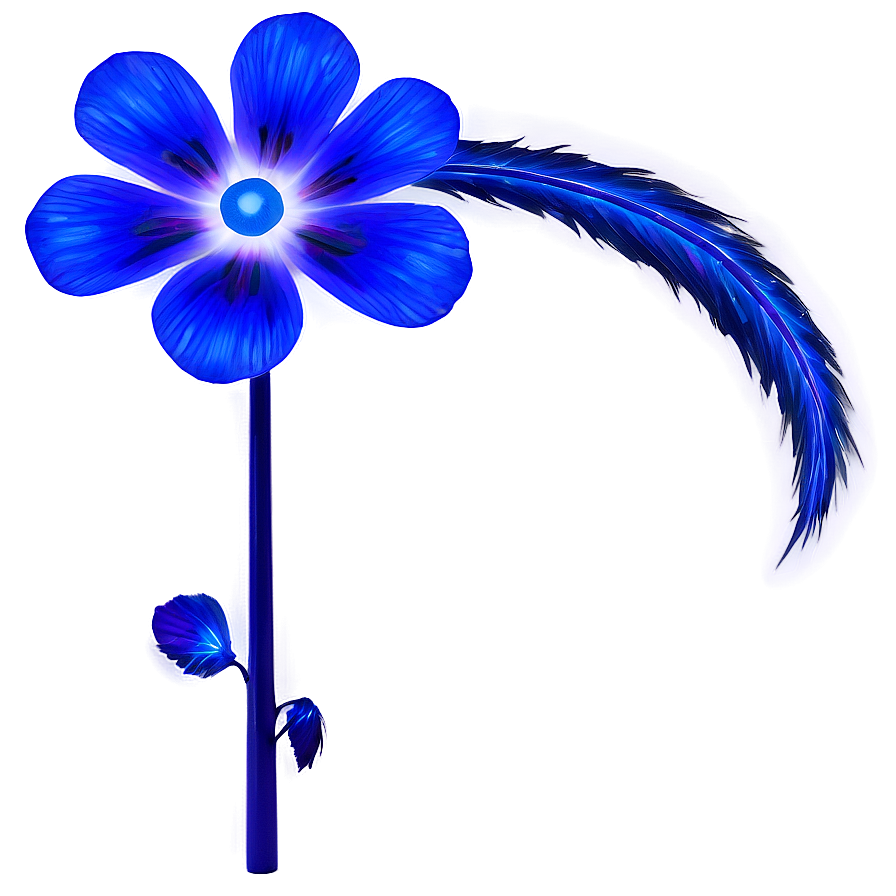 Electric Blue Flower Png 05242024 PNG image