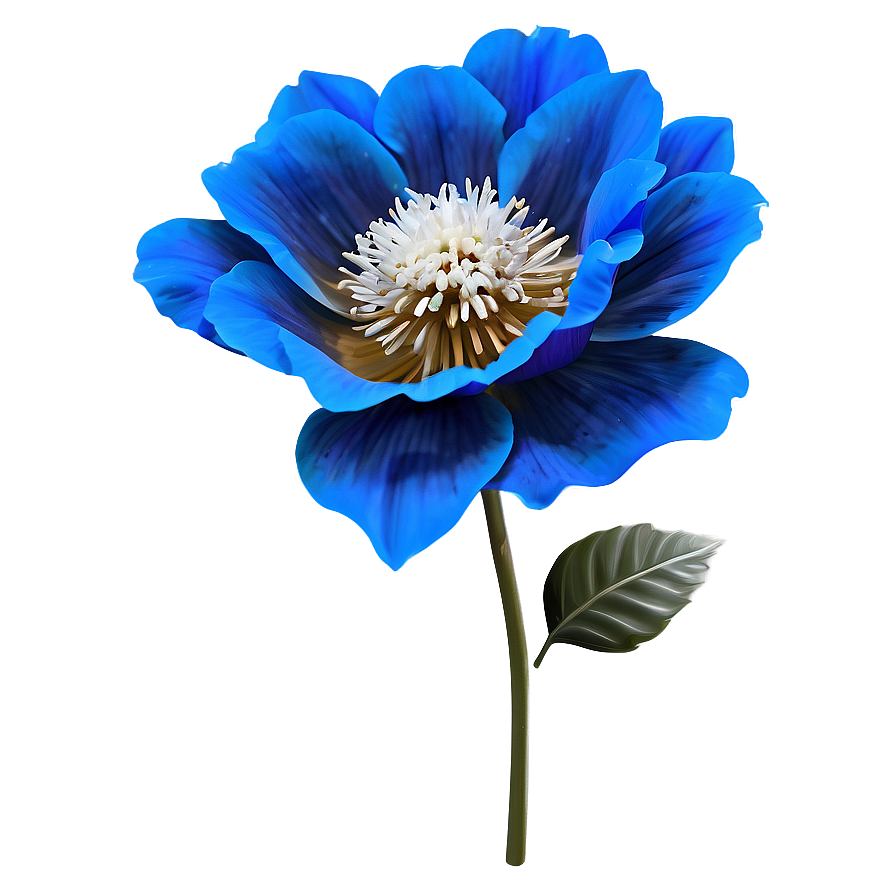 Electric Blue Flower Png Mjn PNG image