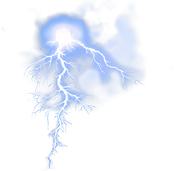 Electric_ Blue_ Lightning_ Display PNG image