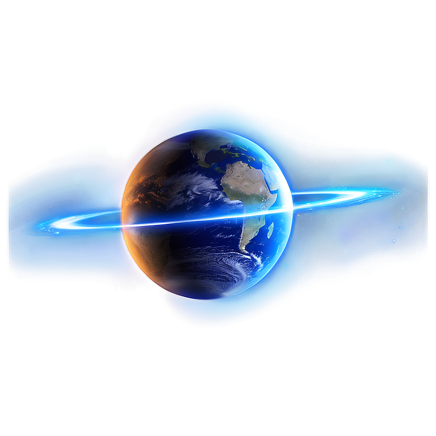 Electric Blue Planet Aura Png 06292024 PNG image