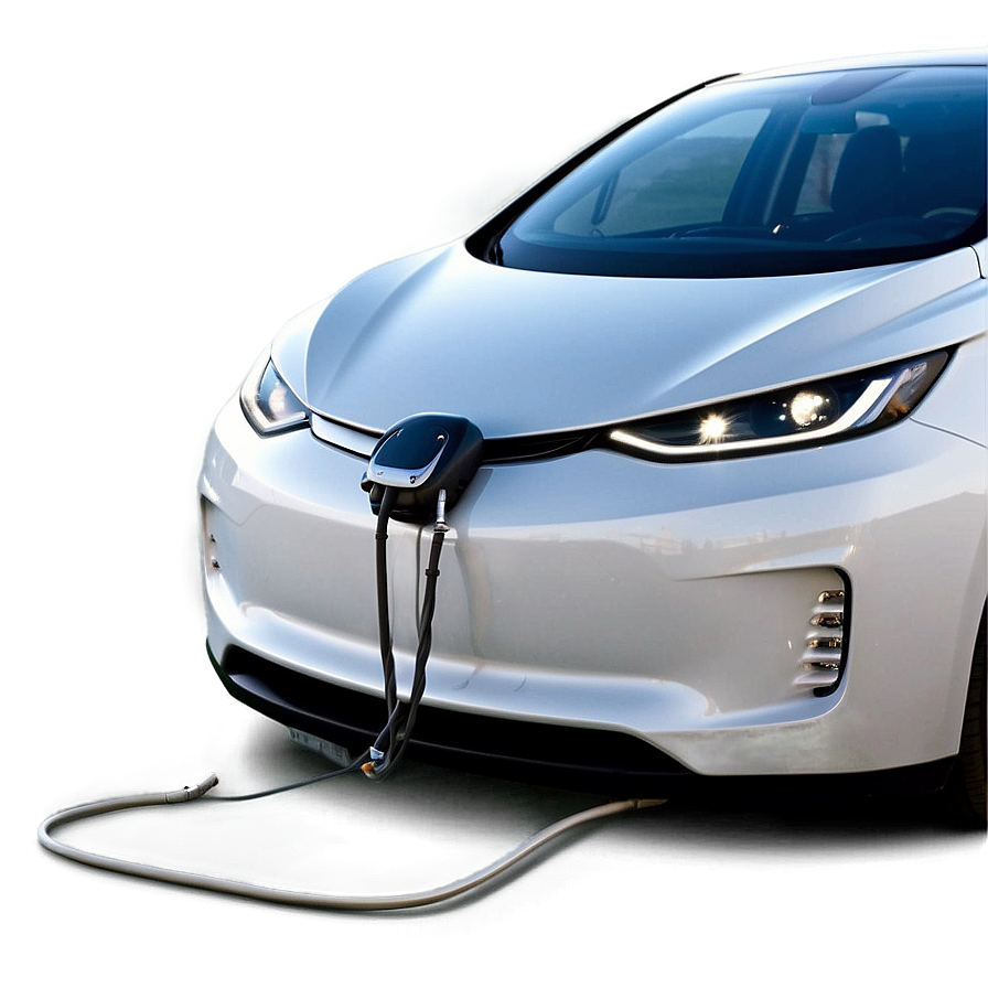 Electric Car Front View Png Lie5 PNG image