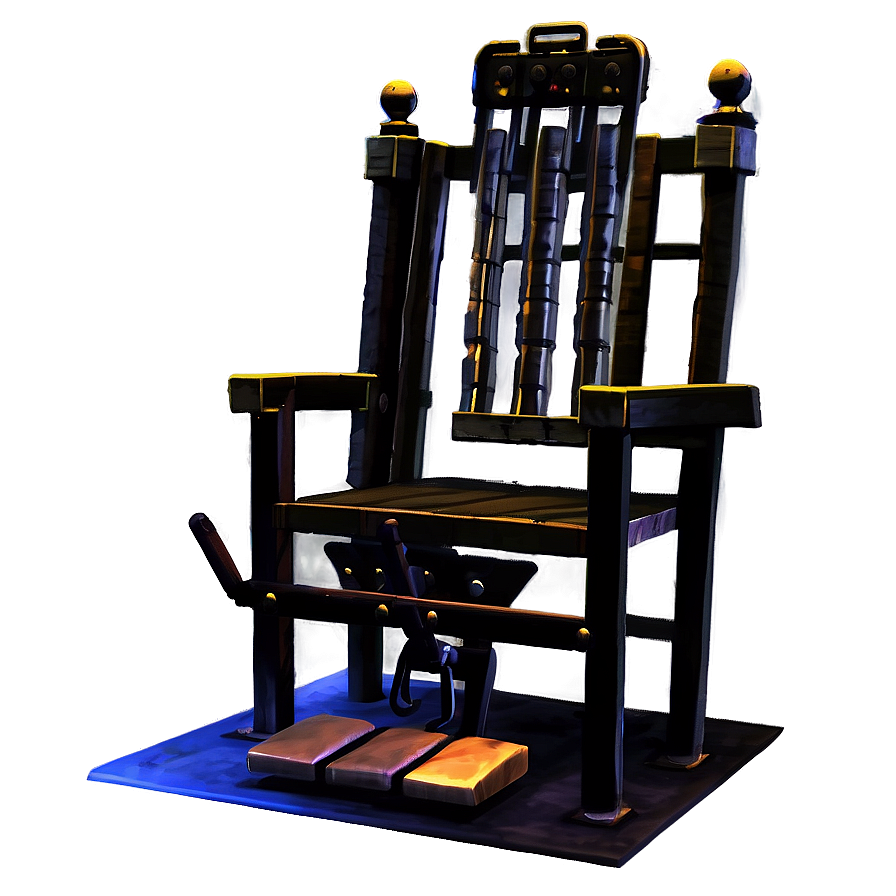 Electric Chair In Dark Room Png Qya29 PNG image