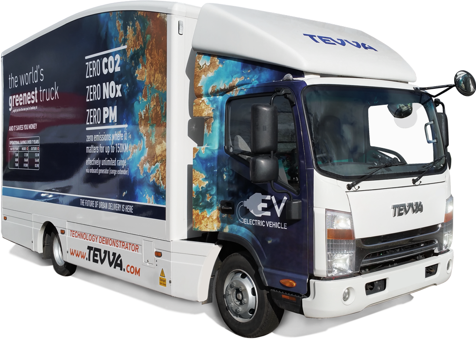 Electric Delivery Truck T E V V A PNG image