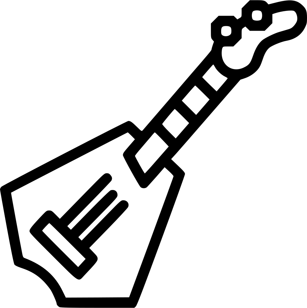 Electric Guitar Icon Silhouette PNG image