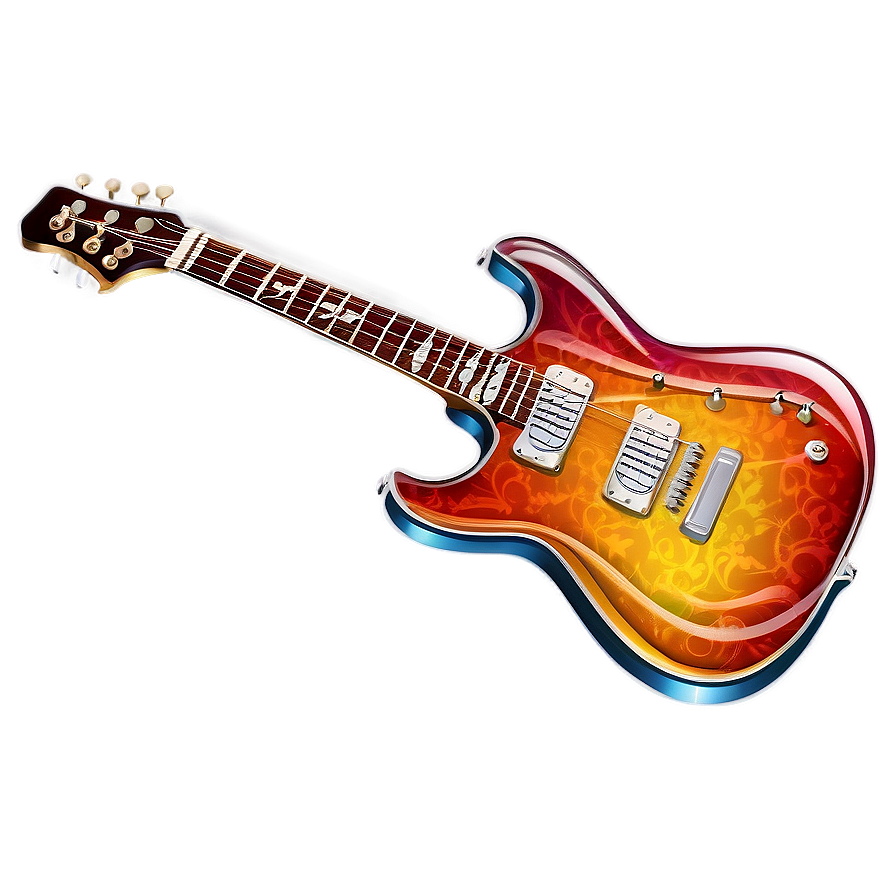 Electric Guitar Illustration Png Ssb PNG image