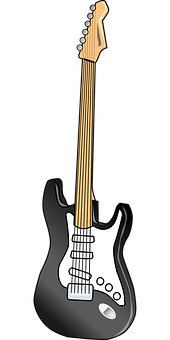 Electric Guitar Vector Illustration PNG image