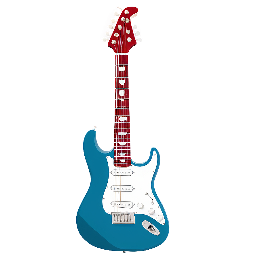 Electric Guitar With Skulls Png Psp66 PNG image