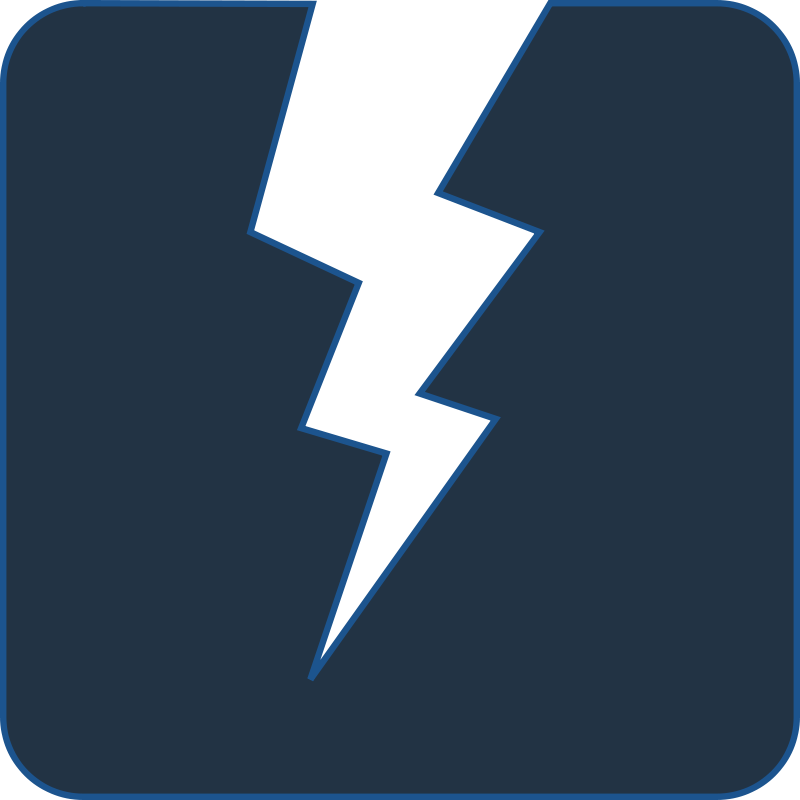 Electric Lightning Bolt Symbol PNG image