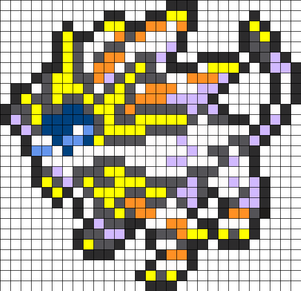 Electric Mouse Pokemon Pixel Art PNG image