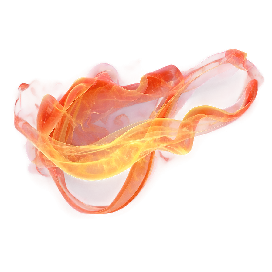 Electric Orange Smoke Artwork Png 93 PNG image