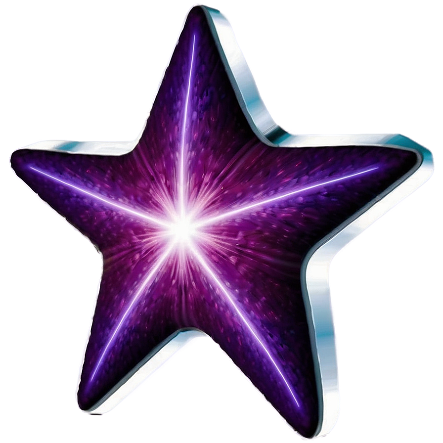 Electric Purple Star Motif Png 06252024 PNG image