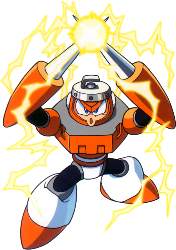 Electric Robot Character PNG image