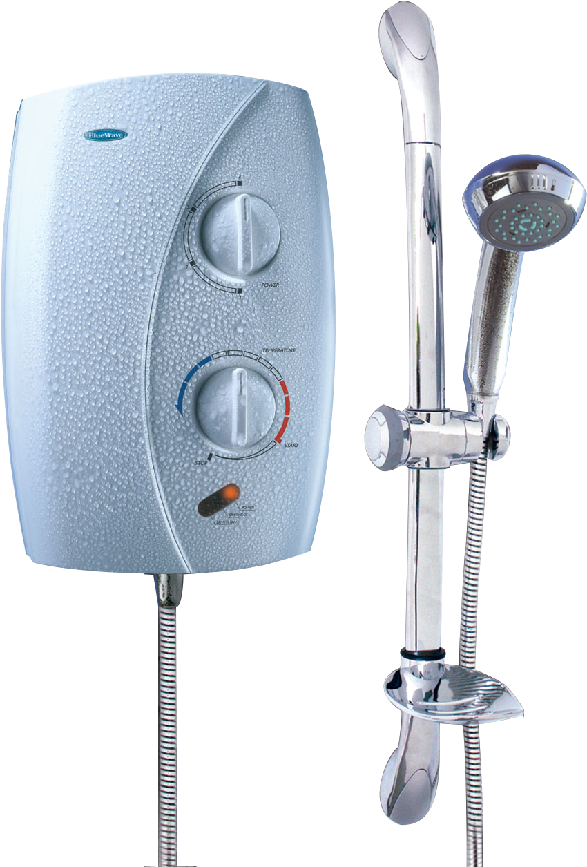 Electric Shower Unitand Handheld Showerhead PNG image