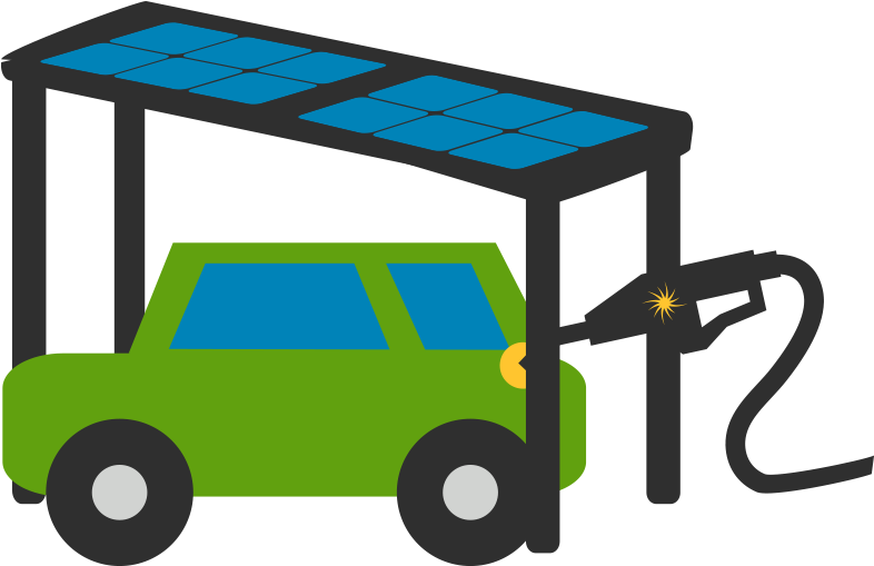 Electric Vehicle Charging Station PNG image