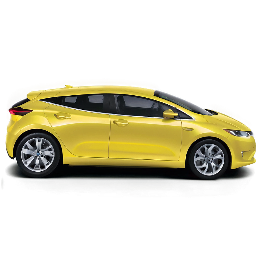 Electric Yellow Car Png 06292024 PNG image