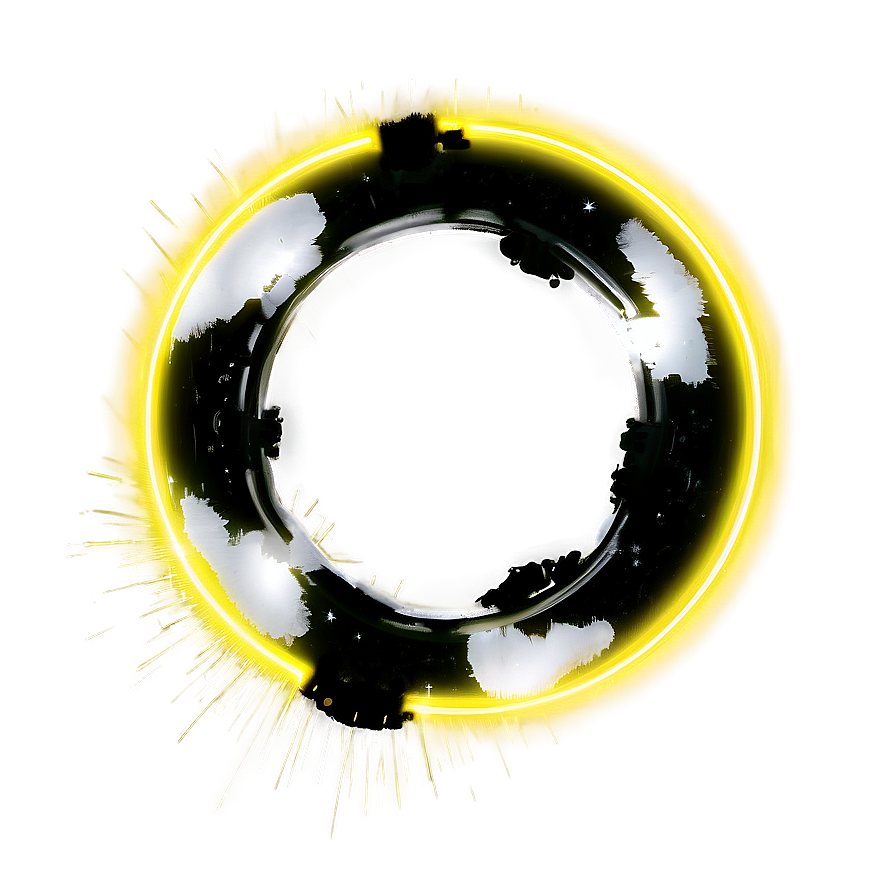 Electric Yellow Circle Decoration Png Ddl PNG image