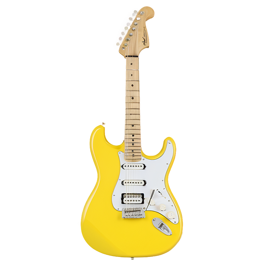 Electric Yellow Guitar Png 41 PNG image