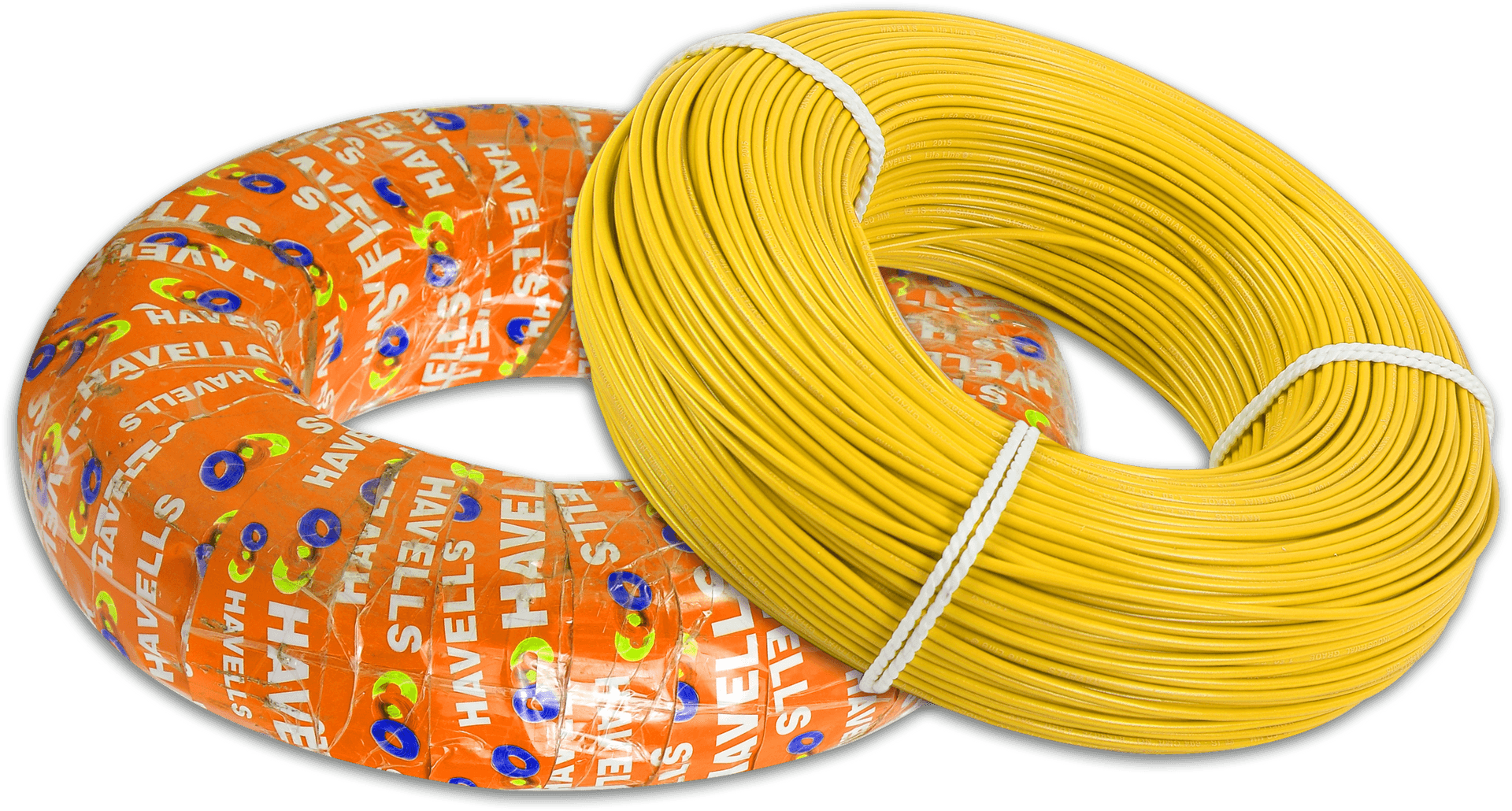 Electrical Cable Coils Yellow Wires.png PNG image