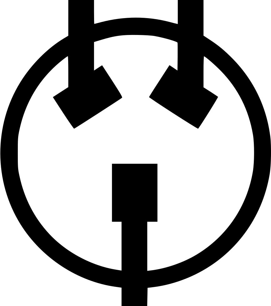 Electrical Outlet Symbol Graphic PNG image