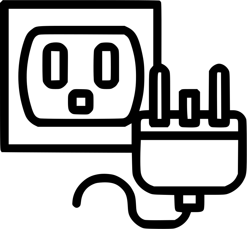 Electrical Outletand Plug Drawing PNG image