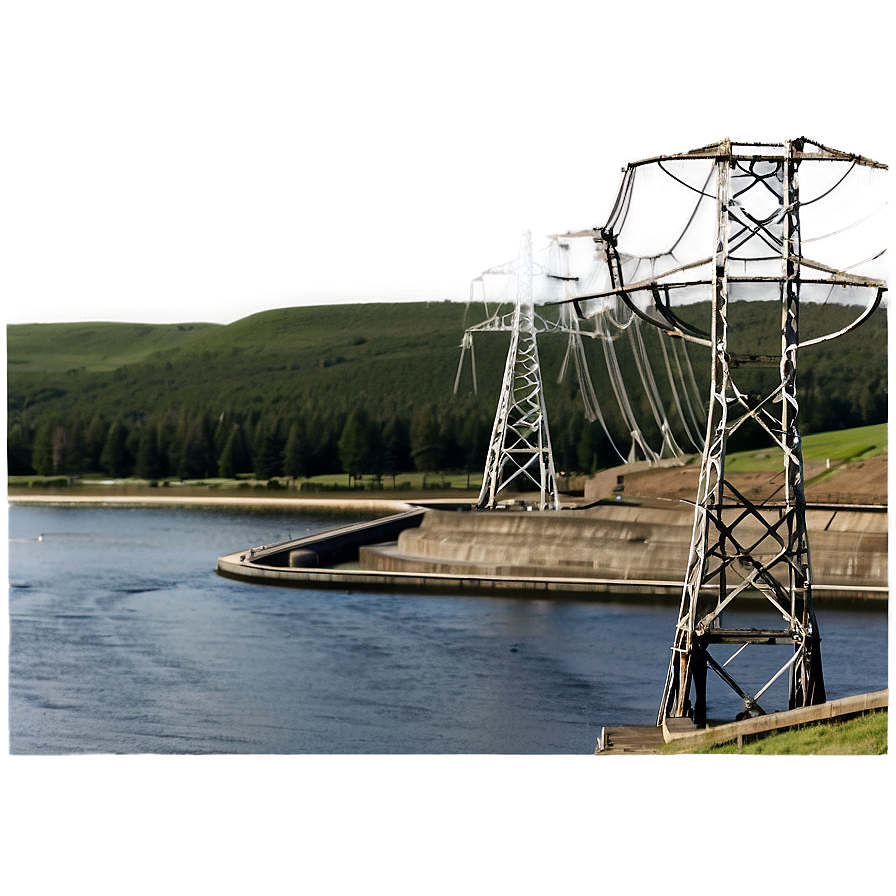 Electrical Power Grid Dam Png 06292024 PNG image