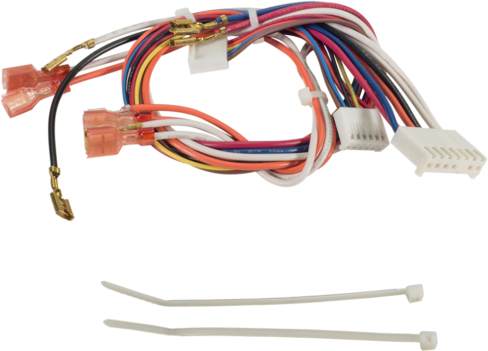 Electrical Wiring Harnessand Cable Ties PNG image