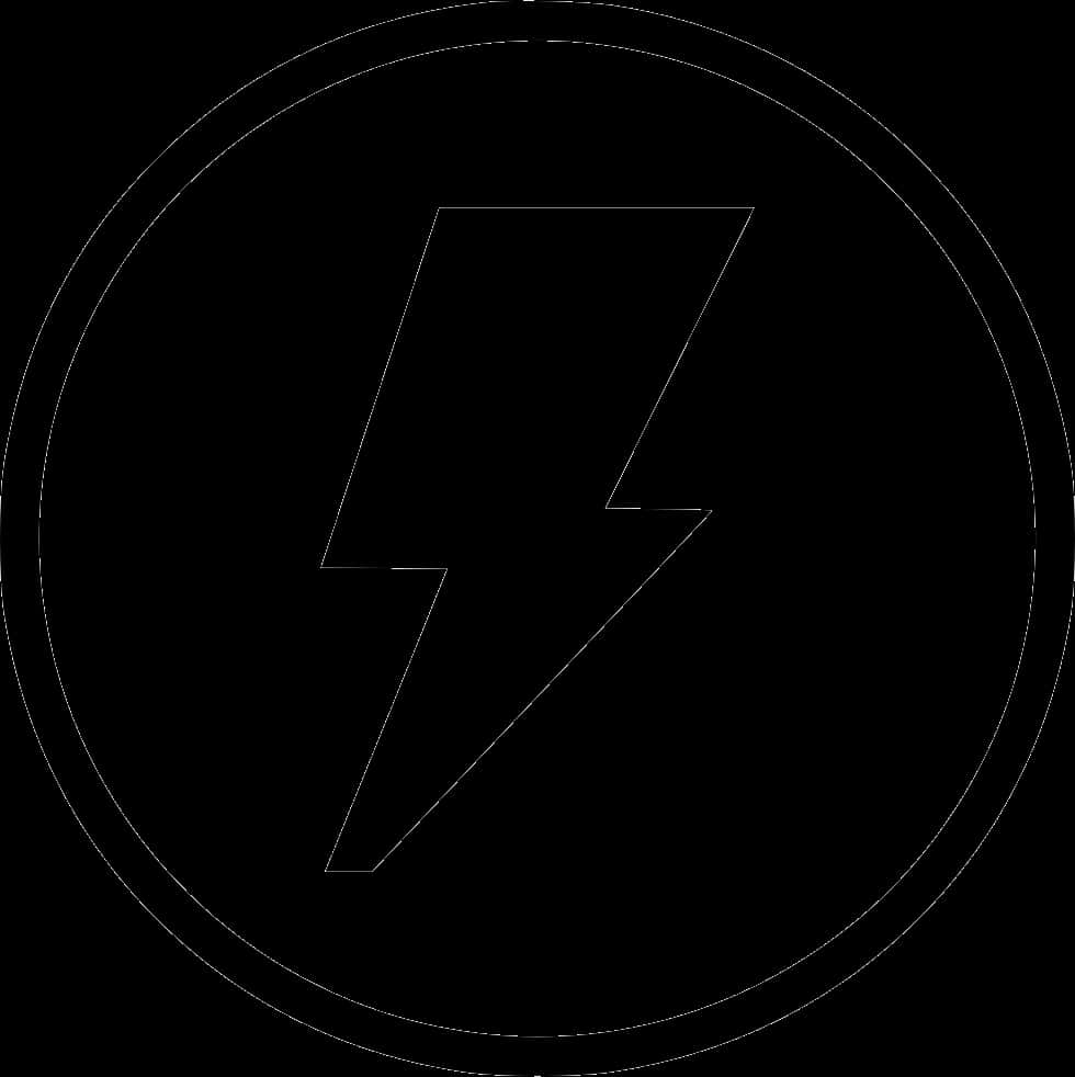 Electricity_ Symbol_ Black_ Background PNG image