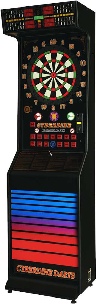 Electronic Dartboard Arcade Style Machine PNG image