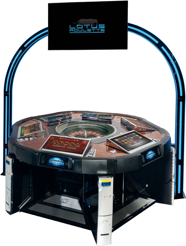 Electronic Multiplayer Roulette Table PNG image