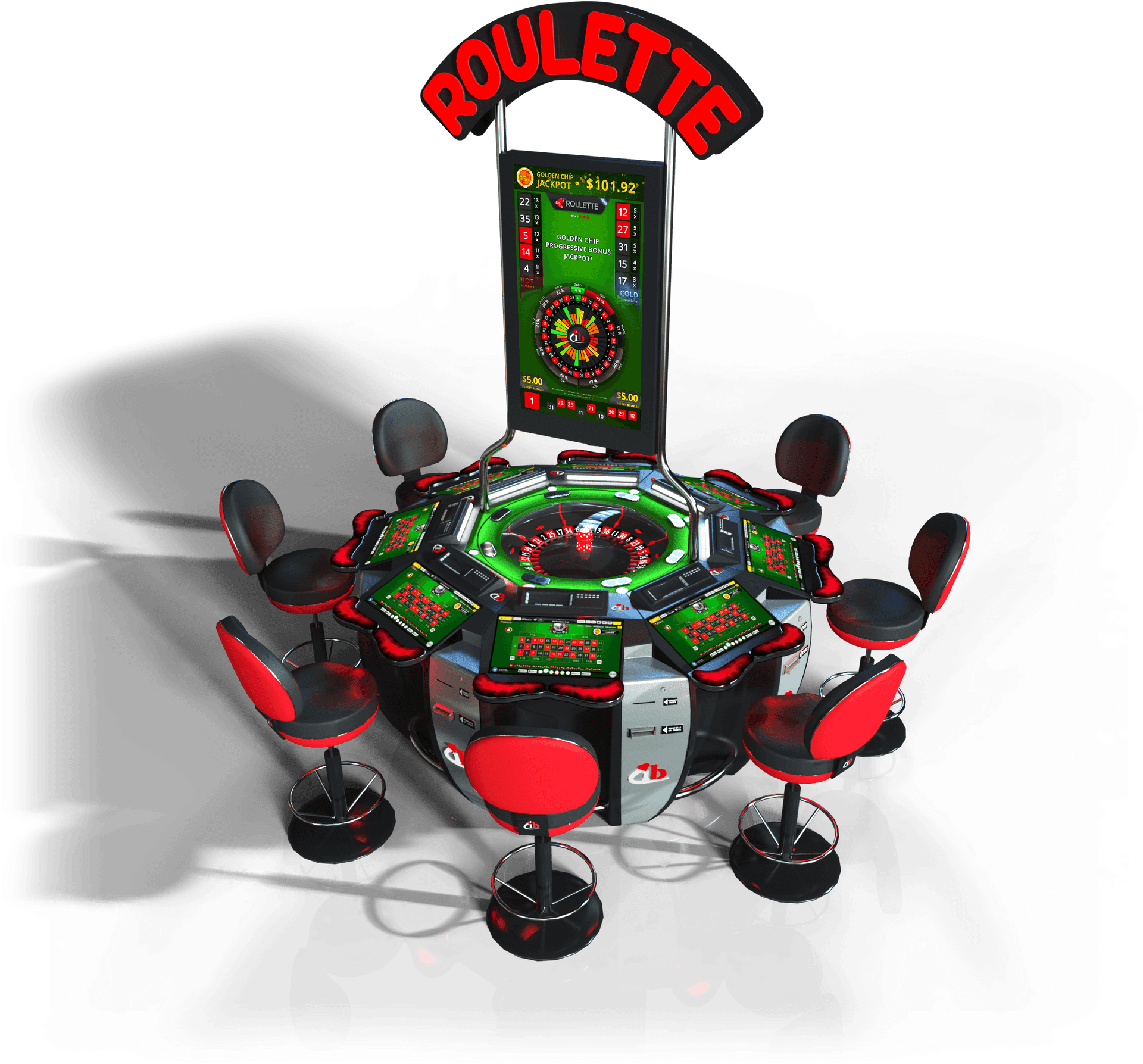 Electronic Roulette Machine PNG image