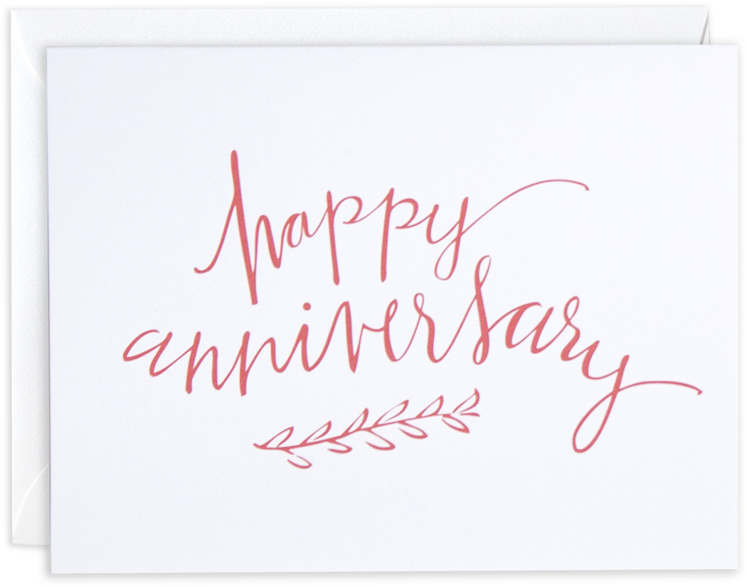 Elegant Anniversary Card PNG image