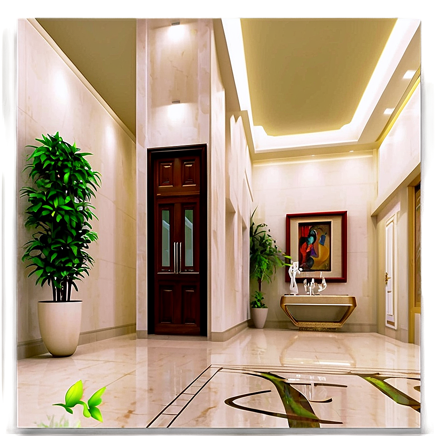 Elegant Apartment Foyer Png Stk PNG image