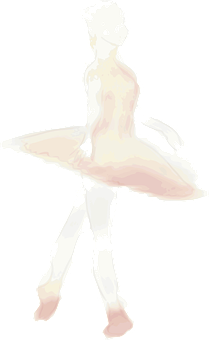 Elegant Ballerina Silhouette PNG image
