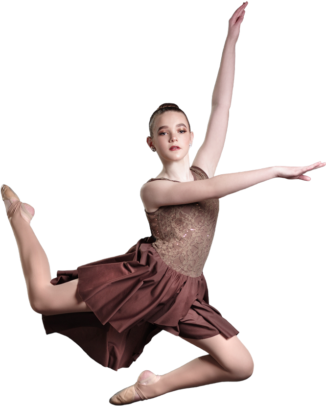 Elegant Ballet Dancer Pose PNG image