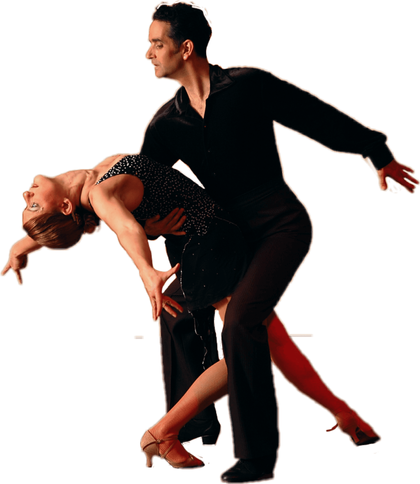 Elegant Ballroom Dance Pose PNG image