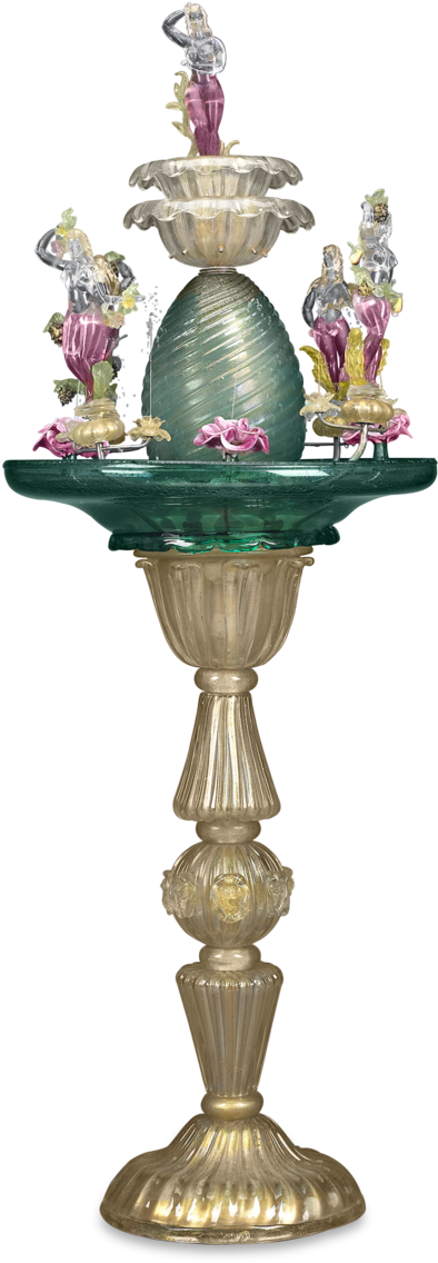 Elegant Baroque Style Fountain PNG image