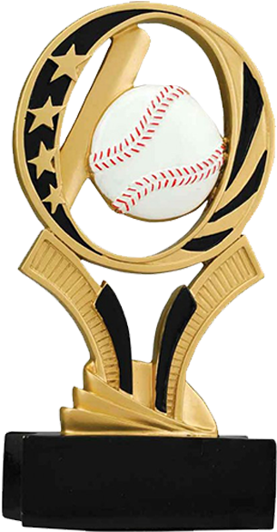 Elegant Baseball Trophy Design PNG image