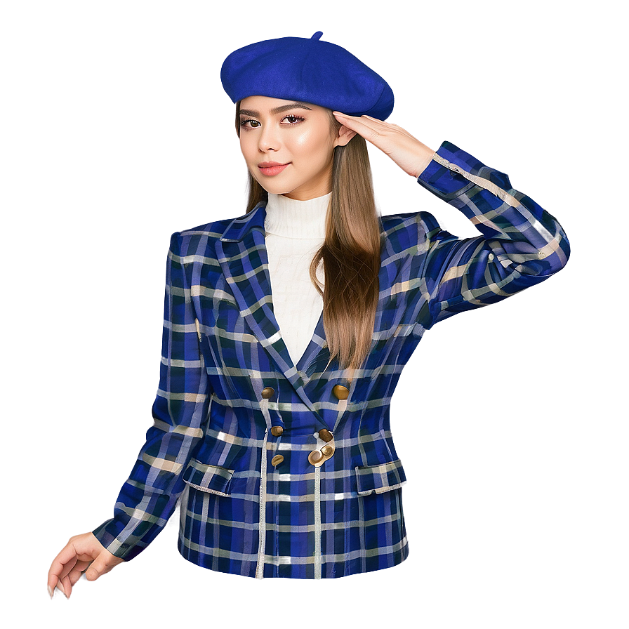 Elegant Beret Outfit Png Ddr62 PNG image