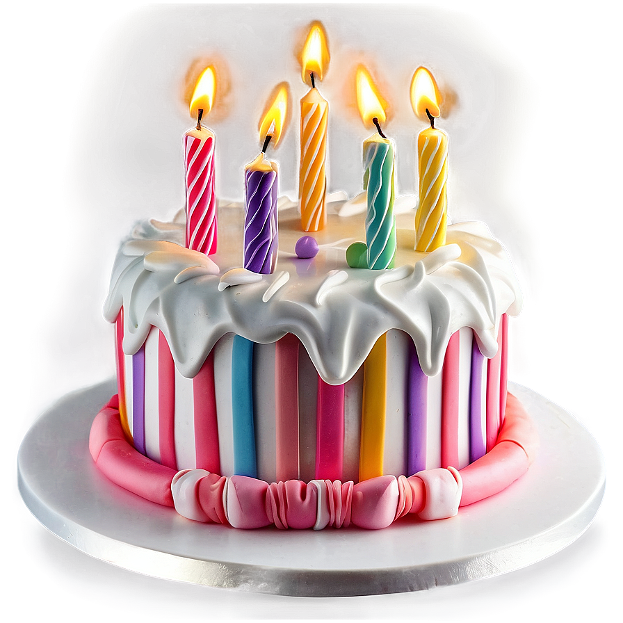 Elegant Birthday Cake Png 05042024 PNG image