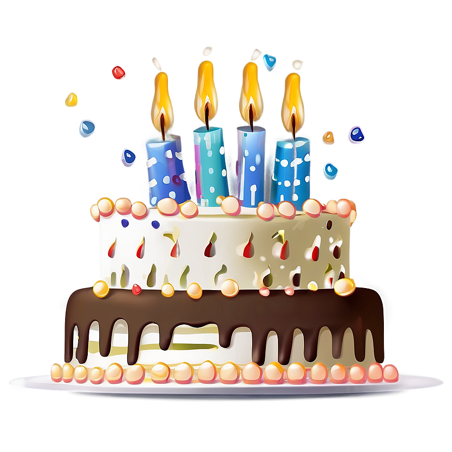 Elegant Birthday Cake Png 64 PNG image