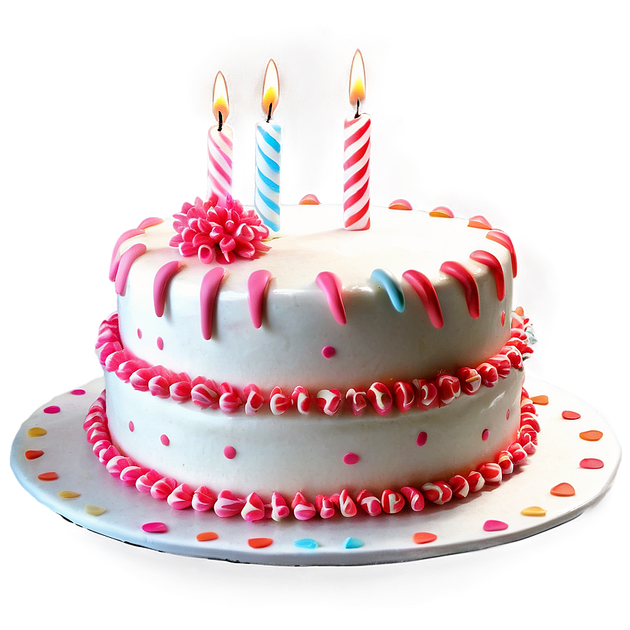 Elegant Birthday Cake Png Jjc50 PNG image