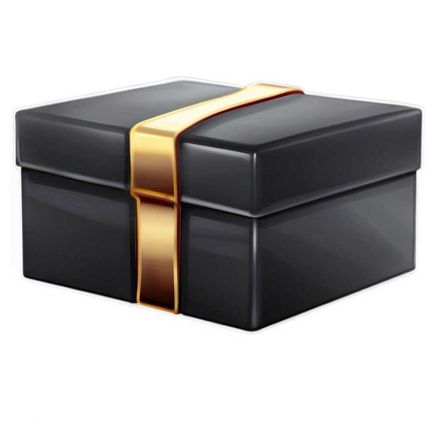 Elegant Black Box Png 80 PNG image
