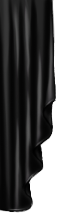 Elegant Black Curtain Detail PNG image
