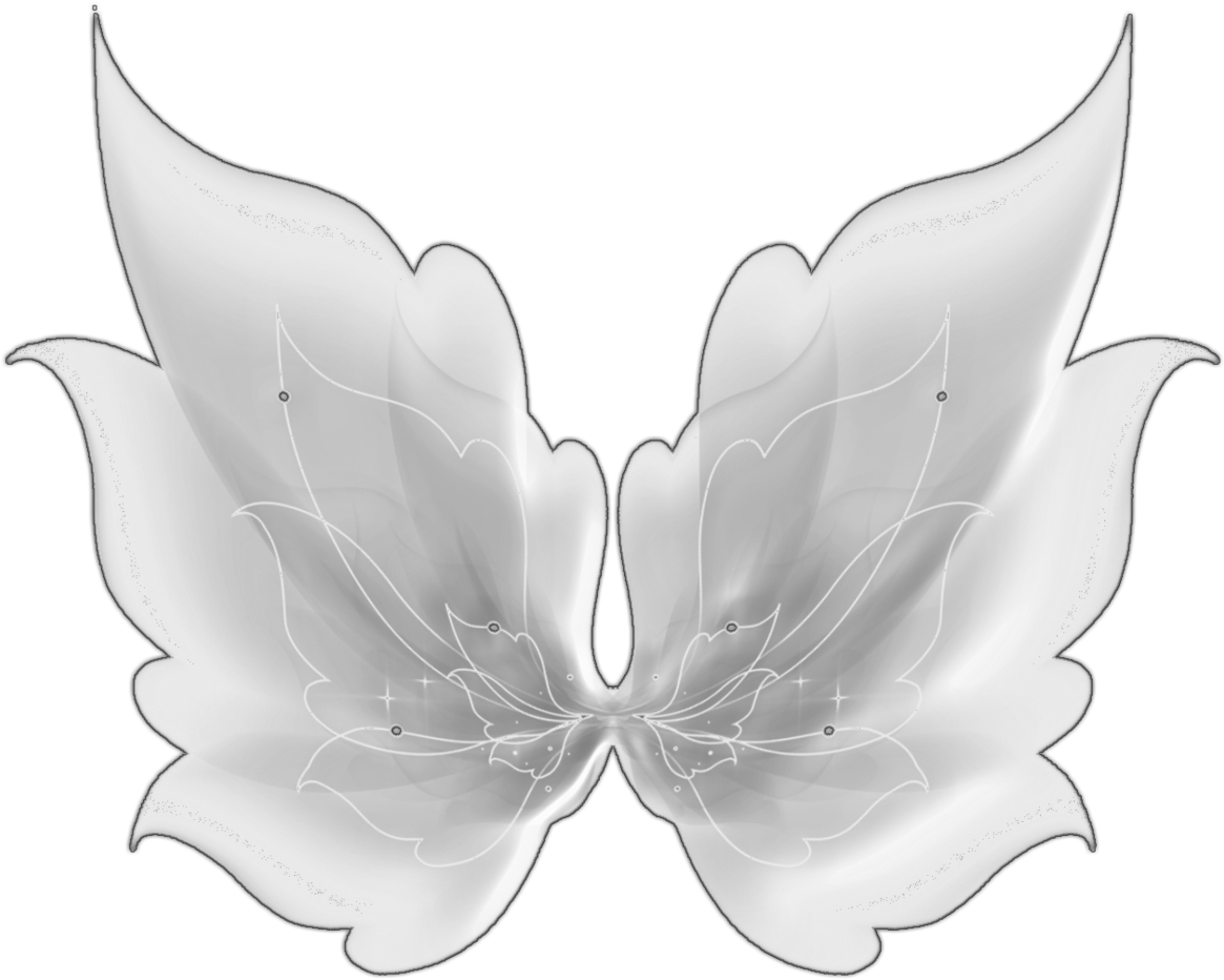 Elegant Black Fairy Wings PNG image