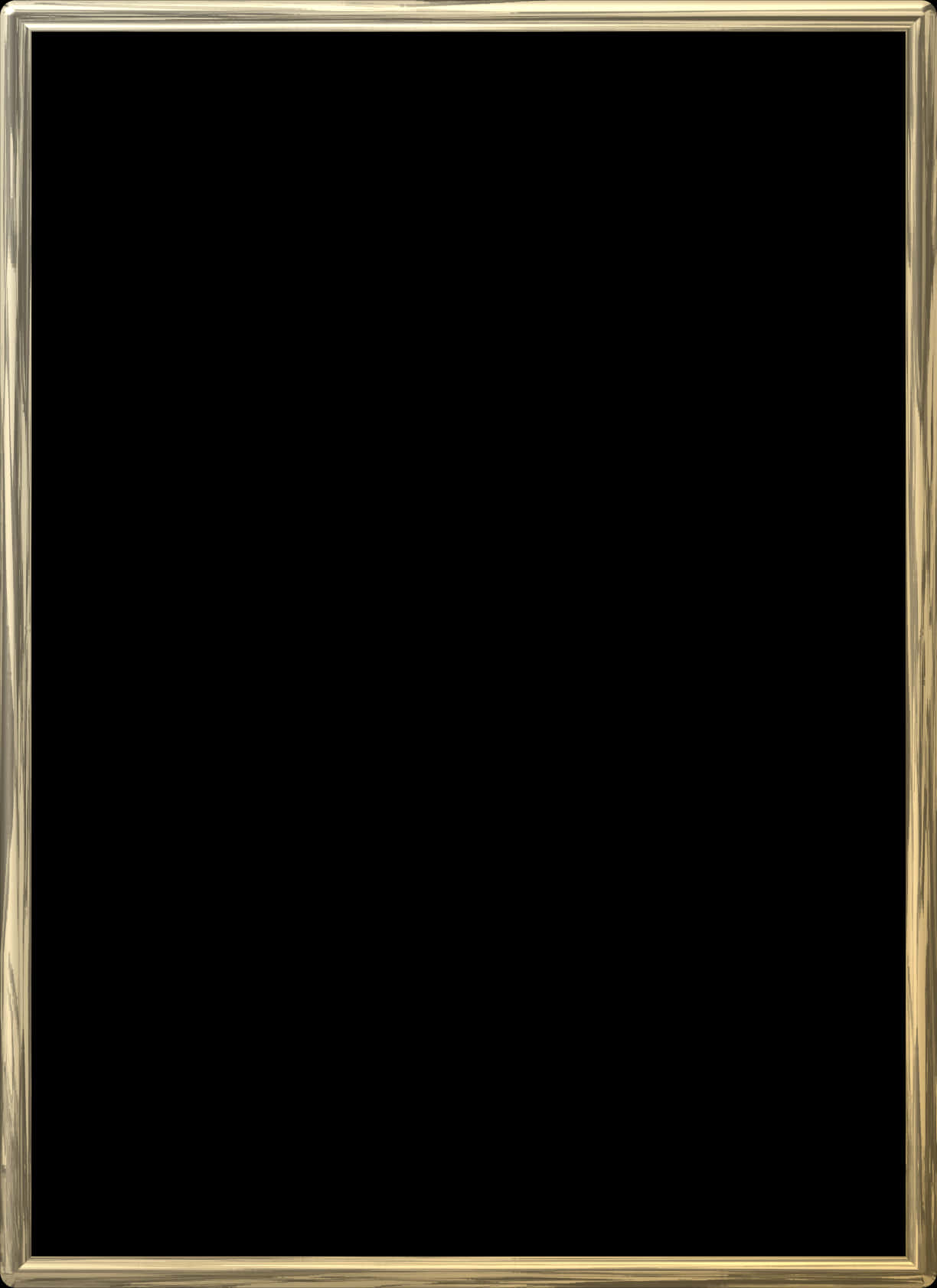 Elegant Black Gold Frame PNG image