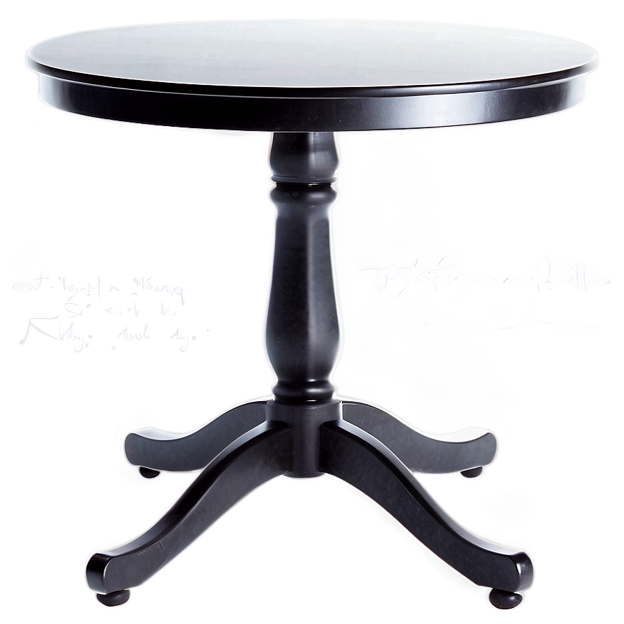 Elegant Black Table Png 63 PNG image