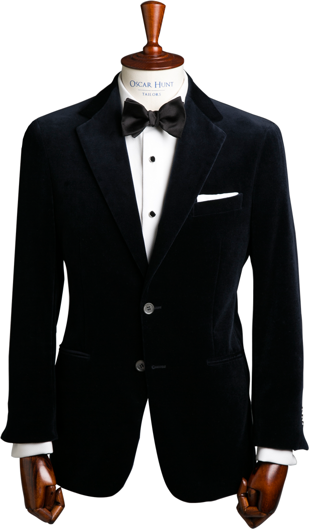 Elegant Black Tuxedo Mannequin PNG image