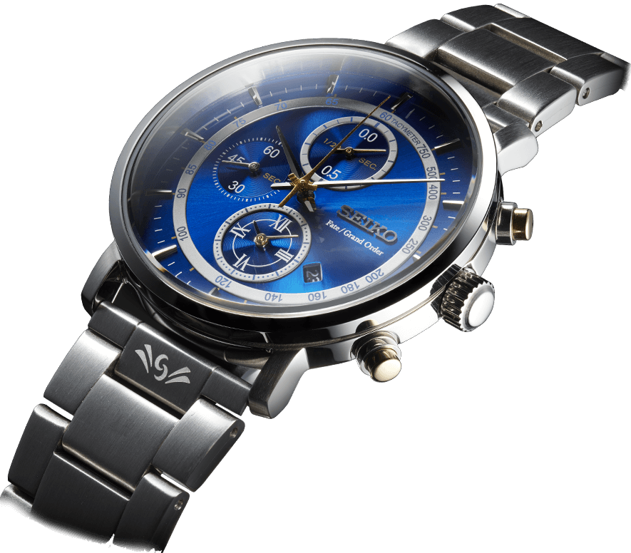 Elegant Blue Dial Seiko Watch PNG image