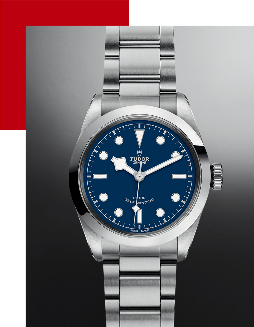 Elegant Blue Dial Wristwatch PNG image